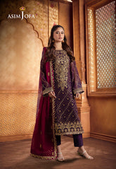 Dhanak Rang By Asim Jofa Stitched 3 Piece Formals Pret Suit-AJCFP-02
