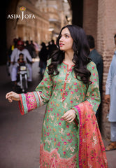 Asim Jofa Basic Print Union Ajbb-13 Printed Lawn 3 Pcs
