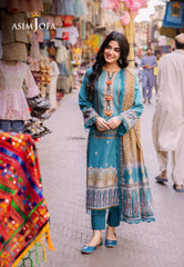 Asim Jofa Basic Print Union Ajbb-15 Printed Lawn 3 Pcs