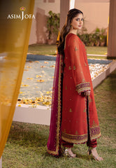 Asim Jofa Dhanak Rang Ajcf-24 Embroidered Chiffon 3 Pcs