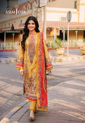 Asim Jofa Basic Print Union Ajbb-08 Printed Lawn 3 Pcs