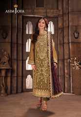 Asim Jofa Designers Limited Edition Ajkkd-23-Xs Embroidered Chiffon 3 Pcs