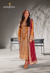 Asim Jofa Designers Limited Edition Ajkkd-12-Xs Embroidered Chiffon 3 Pcs