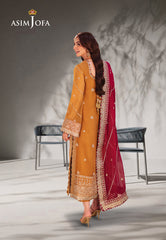 Asim Jofa Chamkeeli Ajkk-12 Embroidered Chiffon 3 Pcs