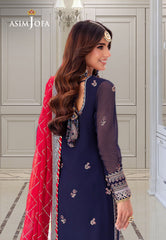 Asim Jofa Festive Luxe Ajmj-07 Embroidered Chiffon 3 Pcs