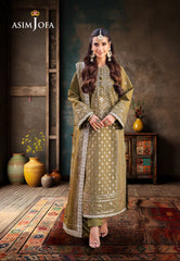 Asim Jofa Jag Mag Ajmj-30 Embroidered Paper Cotton 3 Pcs