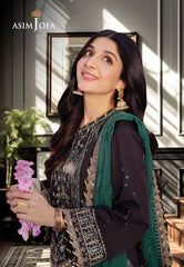Asim Jofa Designers Limited Edition Ajcfd-21-Xs Embroidered Boski Silk 3 Pcs