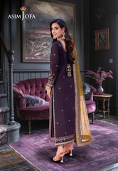 Asim Jofa Jag Mag Ajmj-11 Embroidered Paper Cotton 3 Pcs
