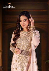 Asim Jofa Jag Mag Ajmj-05 Embroidered Net 3 Pcs