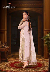 Asim Jofa Jag Mag Ajmj-05 Embroidered Net 3 Pcs