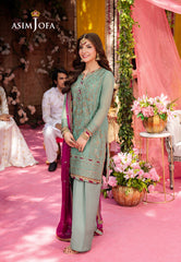 Asim Jofa Jag Mag Ajmj-08 Embroidered Chiffon 3 Pcs