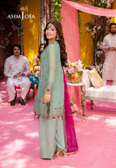 Asim Jofa Jag Mag Ajmj-08 Embroidered Chiffon 3 Pcs