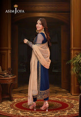 Asim Jofa Jag Mag Ajmj-26 Embroidered Net 3 Pcs