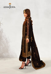 Asim Jofa Designers Limited Edition Ajcdd-19 Embroidered Chiffon 3 Pcs