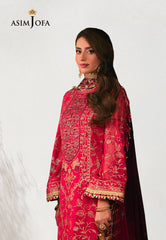 Asim Jofa Chamkeeli Ajkk-11 Embroidered Chiffon 3 Pcs
