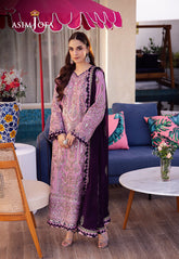 Asim Jofa Uraan Ajur-03 Embroidered Lawn 3 Pcs