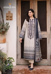Asim Jofa Designers Limited Edition Ajbud-2 Printed Lawn 3 Pcs