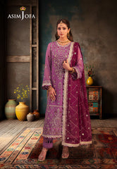 Asim Jofa Chamkeeli Ajkk-28 Embroidered Chiffon 3 Pcs