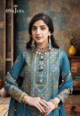 Asim Jofa Eid Festive '23 Ajkm-04 Embroidered Silk 3 Pcs
