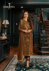 Asim Jofa Dastaan Ajda-11 Embroidered Paper Cotton 3 Pcs