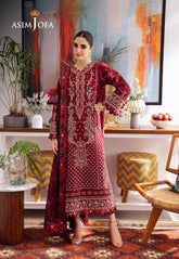Asim Jofa Uraan Ajur-04 Embroidered Lawn 3 Pcs