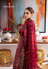 Asim Jofa Uraan Ajur-04 Embroidered Lawn 3 Pcs