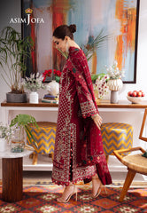 Asim Jofa Uraan Ajur-04 Embroidered Lawn 3 Pcs