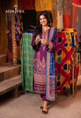 Asim Jofa Prints Elaf Collection Ajel-14 Printed Lawn 3 Pcs