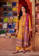 Asim Jofa Prints Elaf Collection Ajel-02 Printed Lawn 3 Pcs