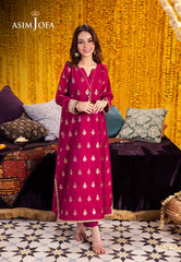 Asim Jofa Floral Pattern Pret Ajfp-09 Stitching Pattern Zari Jacquard 2Pc