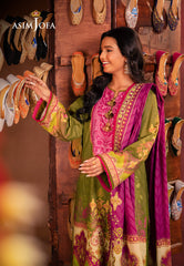 Asim Jofa Prints Elaf Collection Ajel-17 Printed Lawn 3 Pcs