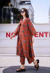 Asim Jofa Essential Pret Drop 2 Ajpb-32 Printed Dobby 2 Pcs