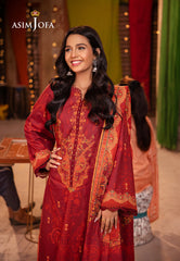 Asim Jofa Prints Elaf Collection Ajel-19 Printed Lawn 3 Pcs
