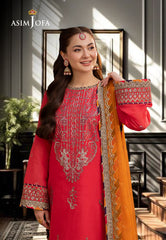 Asim Jofa Jag Mag Ajmj-29 Embroidered Paper Cotton 3 Pcs