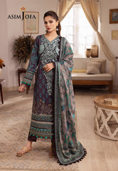 Asim Jofa Rania Spring Summer Ajnr-08 Embroidered Cambric 3 Pcs