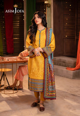 Asim Jofa Prints Elaf Collection Ajel-18 Printed Lawn 3 Pcs