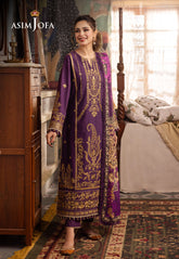 Asim Jofa Rania Spring Summer Ajnr-12 Embroidered Cambric 3 Pcs