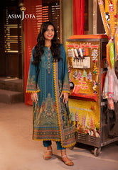 Asim Jofa Prints Elaf Collection Ajel-03 Printed Lawn 3 Pcs