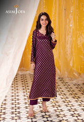 Asim Jofa Floral Pattern Pret Ajfp-03 Zari Jacquard 2Pc