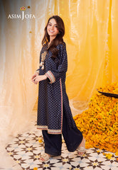 Asim Jofa Floral Pattern Pret Ajfp-13 Embroidered Zari Jacquard 2Pc