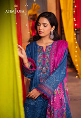Asim Jofa Prints Elaf Collection Ajel-13 Printed Lawn 3 Pcs