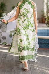 Meraki By Asifa Nabeel Unstitched 3 Piece Digital Printed Lawn Vol-02 Collection'2024-MK-06-Sarsabz