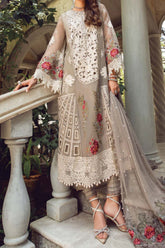 Maria B Unstitched 3 Piece Luxury Emb Lawn Eid 2 Suit-ML-01