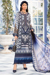 M Prints By Maria B Unstitched 3 Piece Luxury Emb Lawn Eid 2 Edit Suit-MPT-2208-B