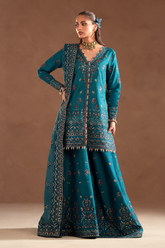 Selene Korean by Emaan Adeel Unstitched 3 Piece Raw Silk Suit-Mirelle