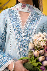 Cocktail By Sardinia Unstitched 3 Piece Summer Collection-BLUEBELLS