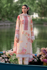 Cocktail By Sardinia Unstitched 3 Piece Summer Collection-CORAL