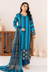 Velora By Stitch Vibes Stitched 3 Piece Suit-Mystic Blue