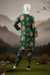 Doriya Luxe By Almeerah Stitched 2 Piece Premium Bana Dora Lawn Collection'2025-Meadow Green Aura