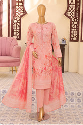 Mehak By HZ Unstitched 3 Piece Emb Lawn Vol-02 Suit-MEC-501